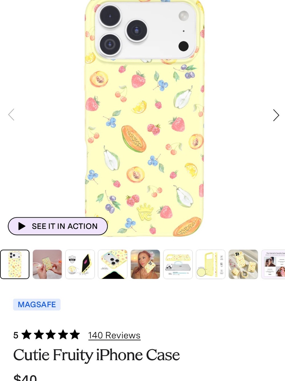 Velvet Caviar Cutie Fruity iPhone Case for iPhone 15 Pro Max